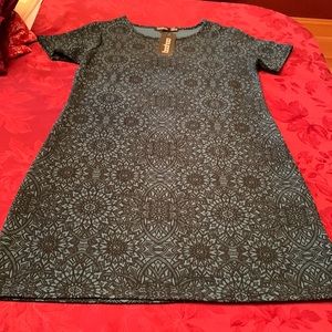 Green shirt sleeve dress